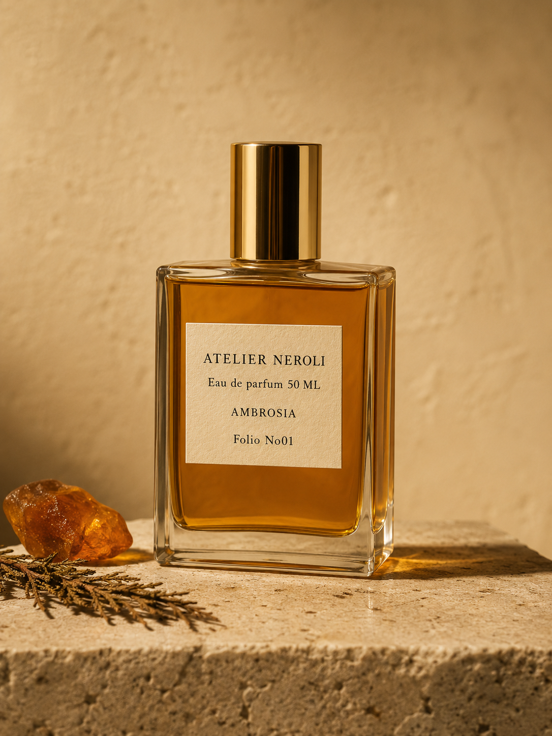 Parfum Ambrosia – Folio Nº01 — flacon Atelier Neroli