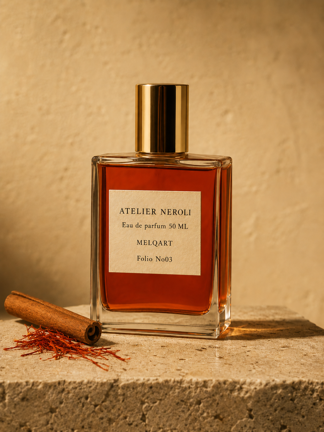 Parfum Melqart – Folio Nº03 — flacon Atelier Neroli