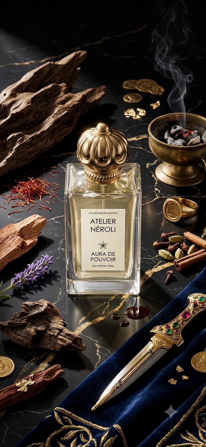 Aura de Pouvoir - matières premières, safran et oud