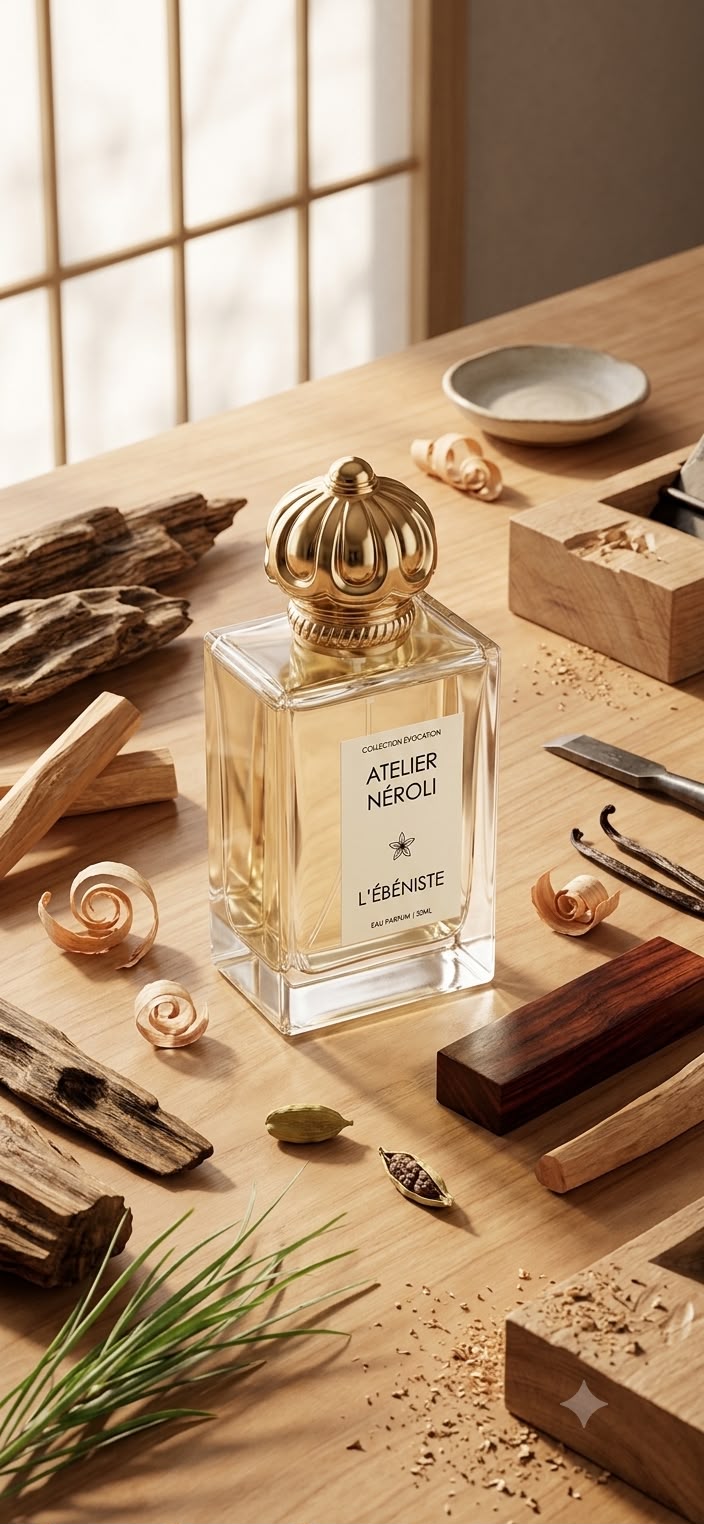 L'Ébéniste - matières, bois de rose et cardamome