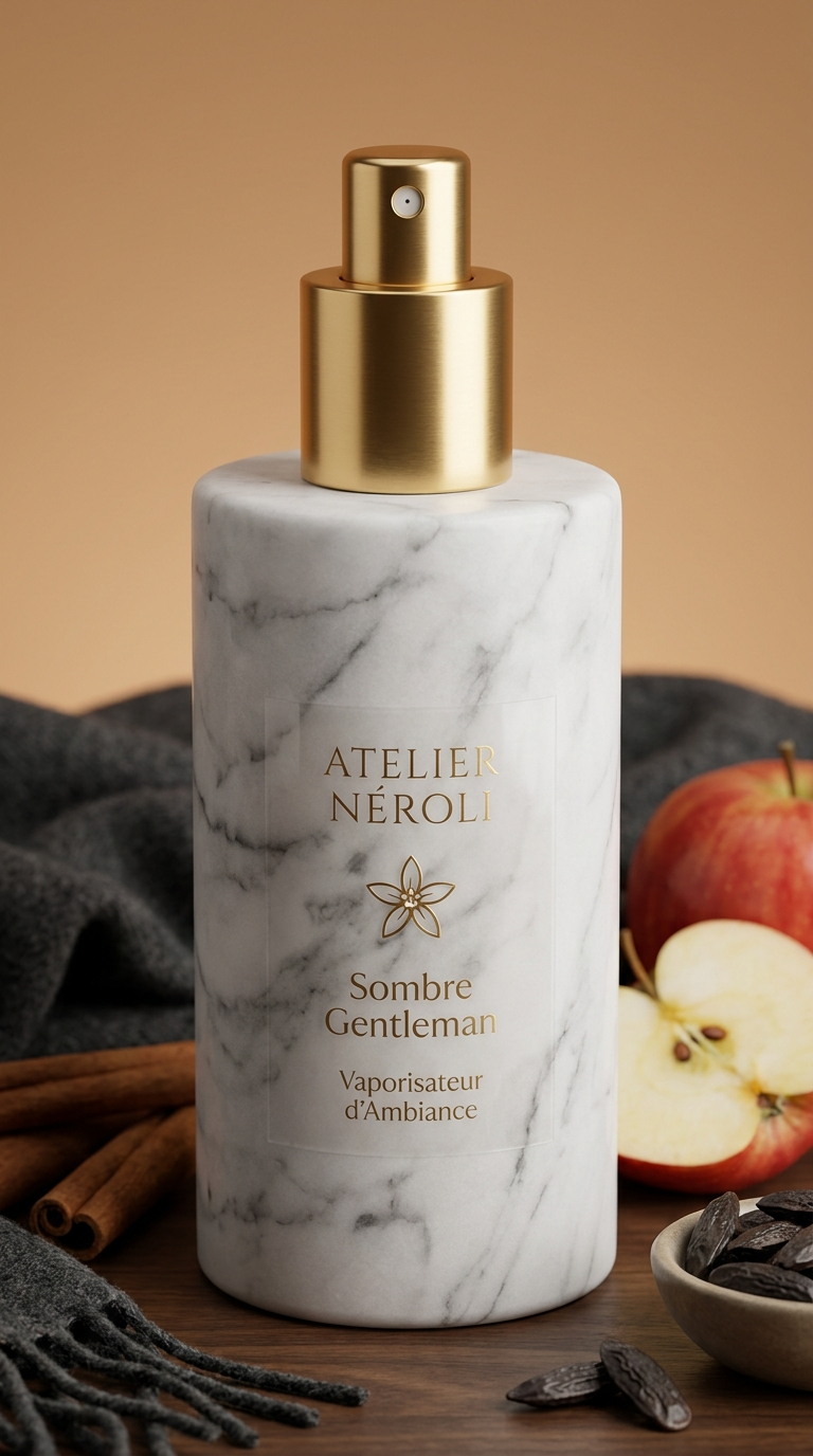 Vaporisateur d'ambiance Sombre Gentleman, cannelle et bois sombre