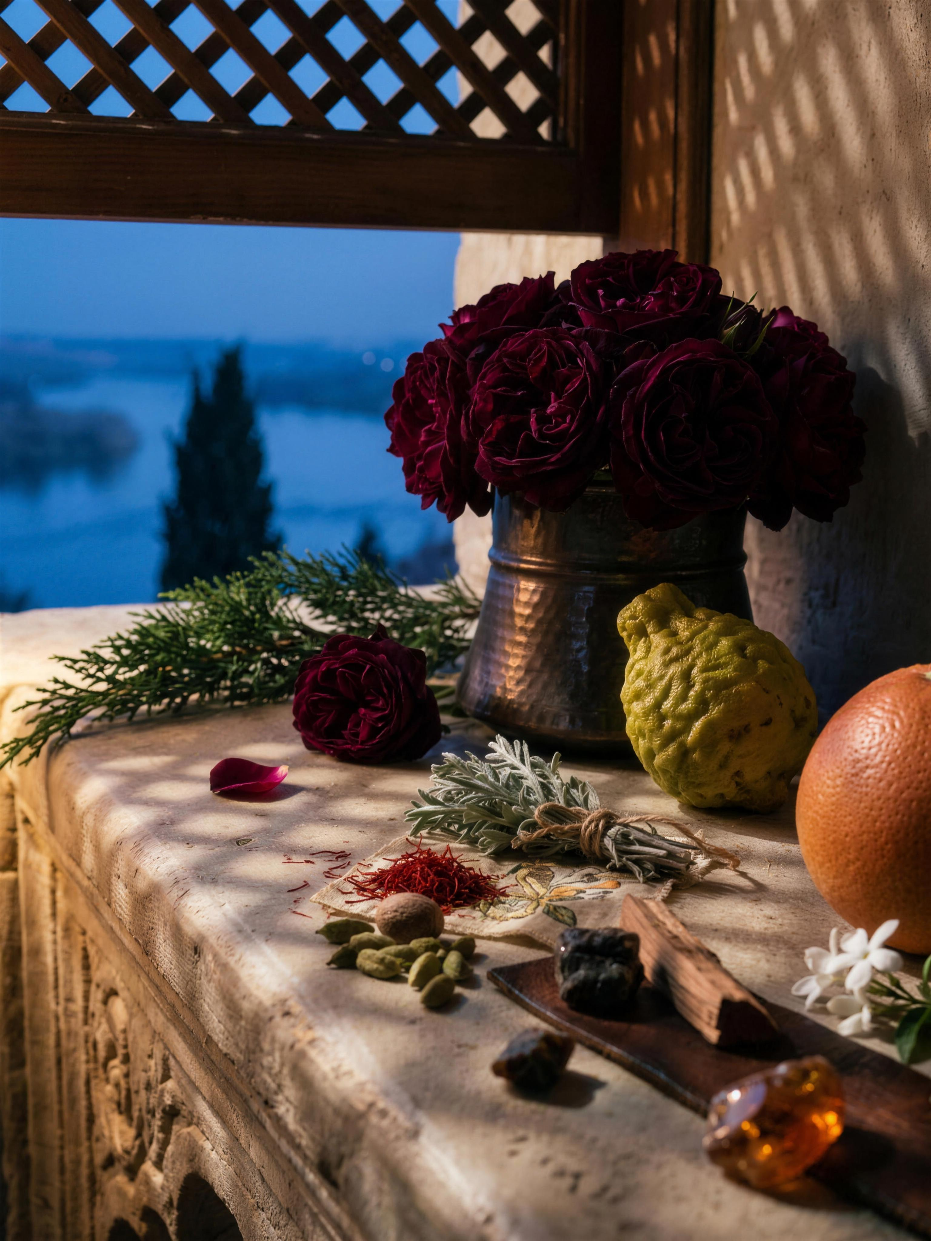 Matières premières de L'Ombre du Levant — Atelier Neroli