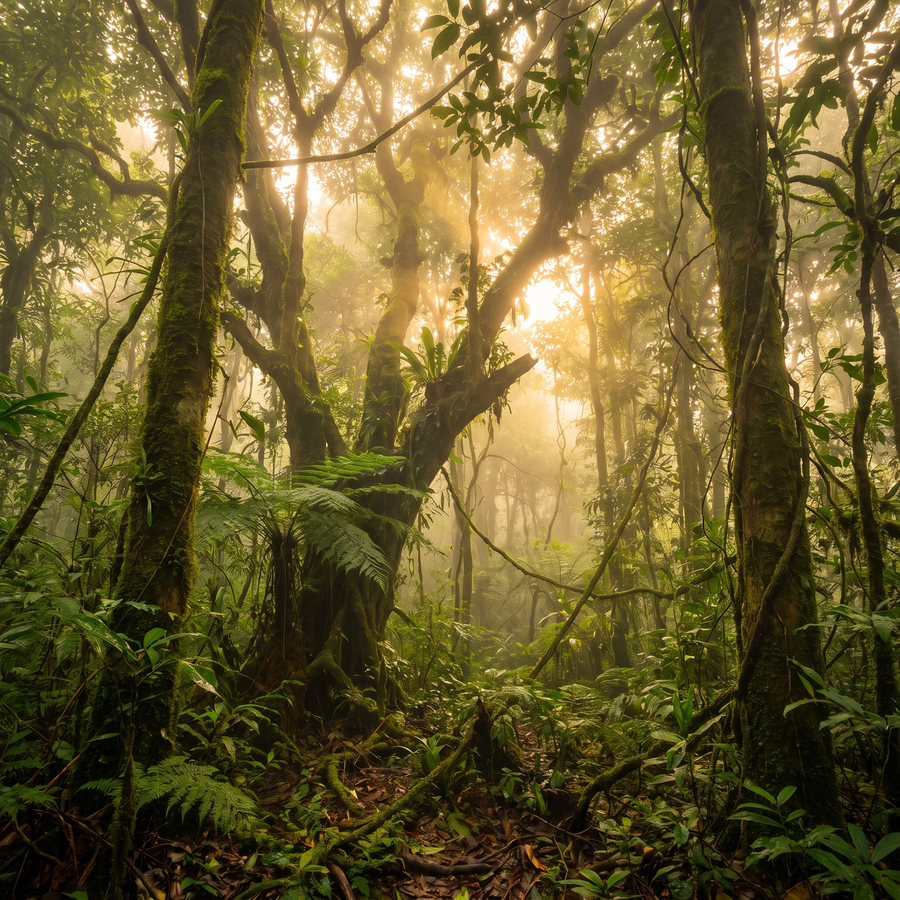 Forêt tropicale de la péninsule malaisienne où pousse le bois d'agar