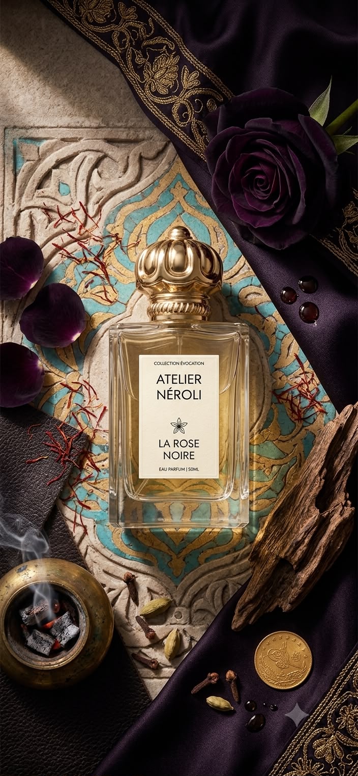 La Rose Noire - matières, rose noire et oud