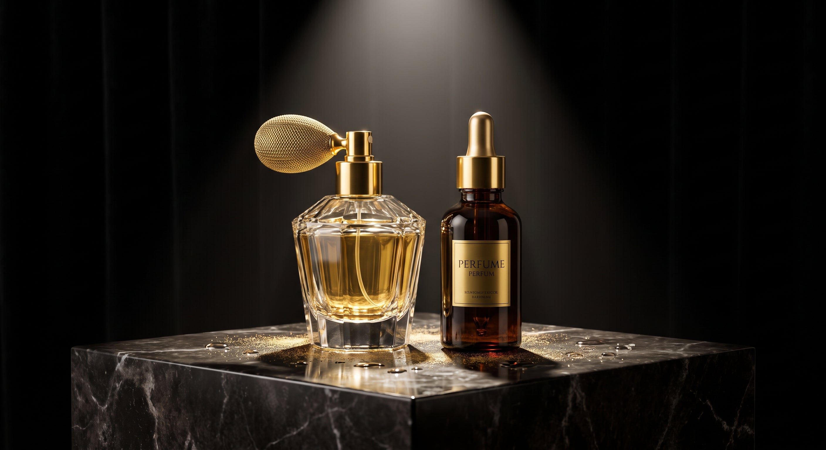 Flacon de parfum concentré, huile de parfum