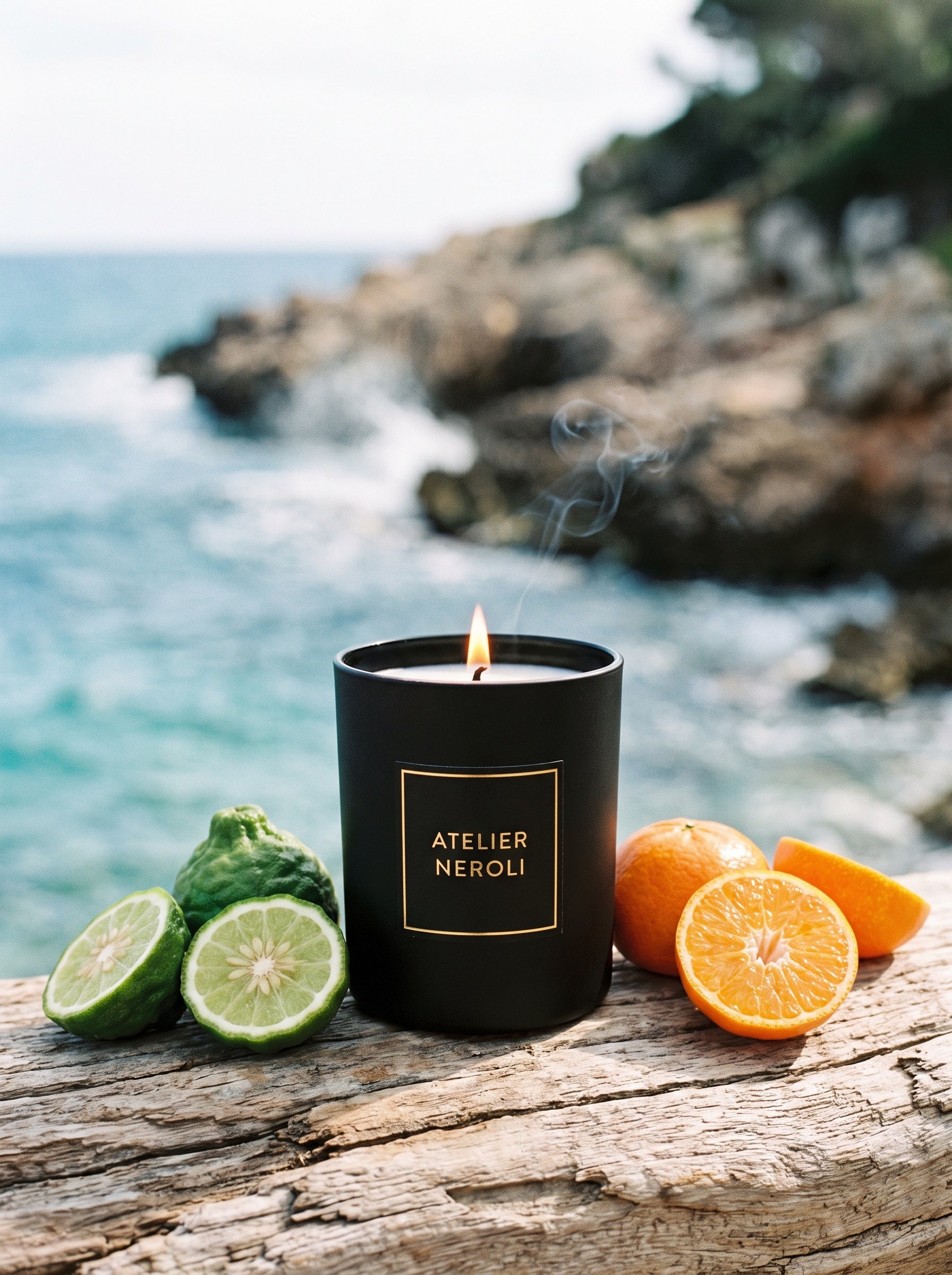 Bougie d'Ambiance Acqua Forte — Atelier Neroli, bergamote et bois flotté