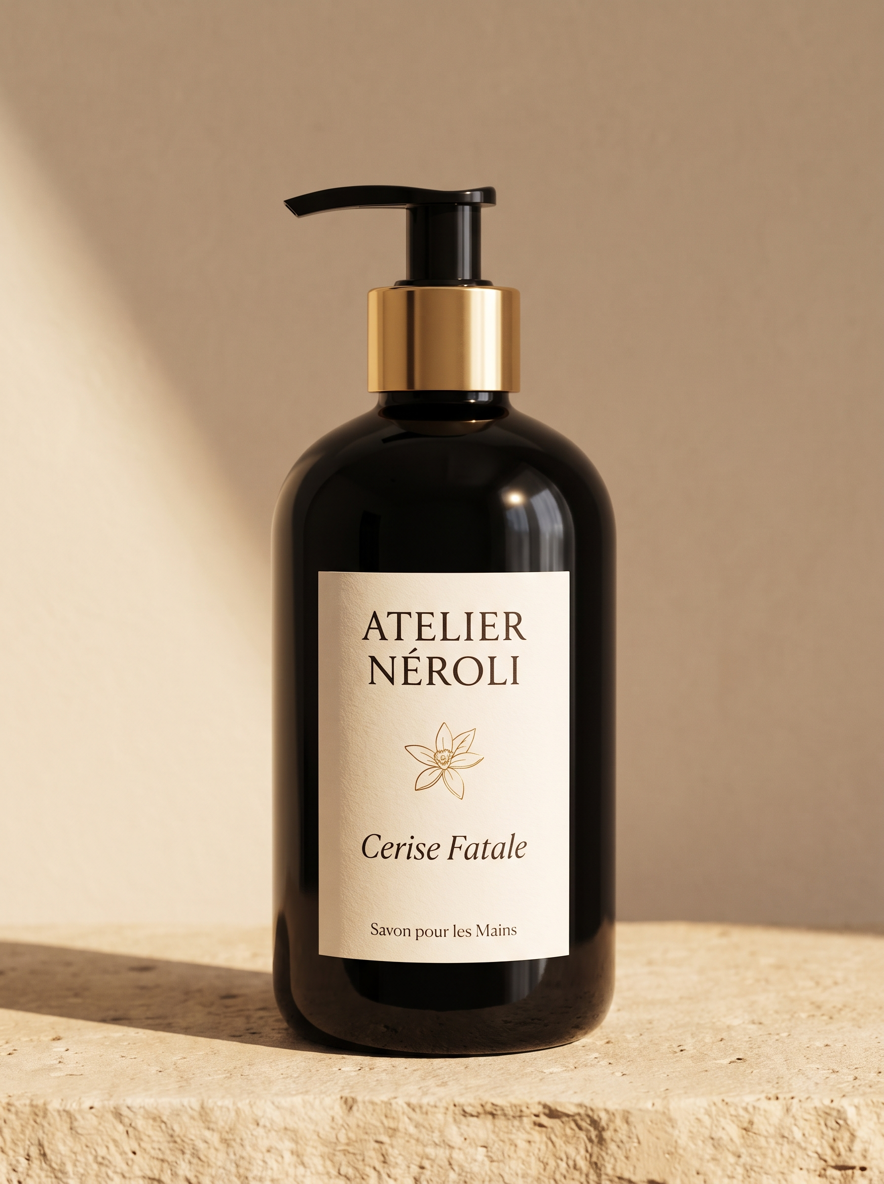 Savon pour les mains Cerise Fatale — flacon Atelier Nérolí