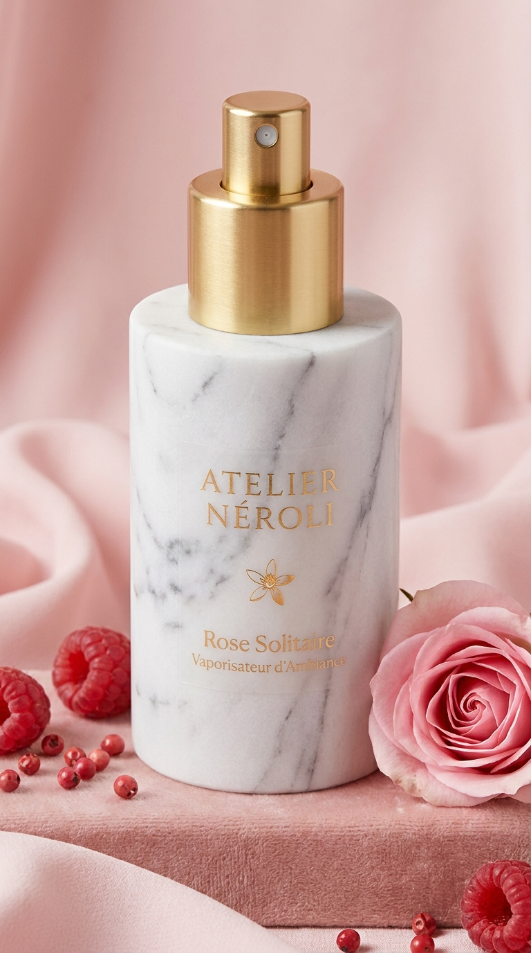 Vaporisateur d'ambiance Rose Solitaire, rose et framboises