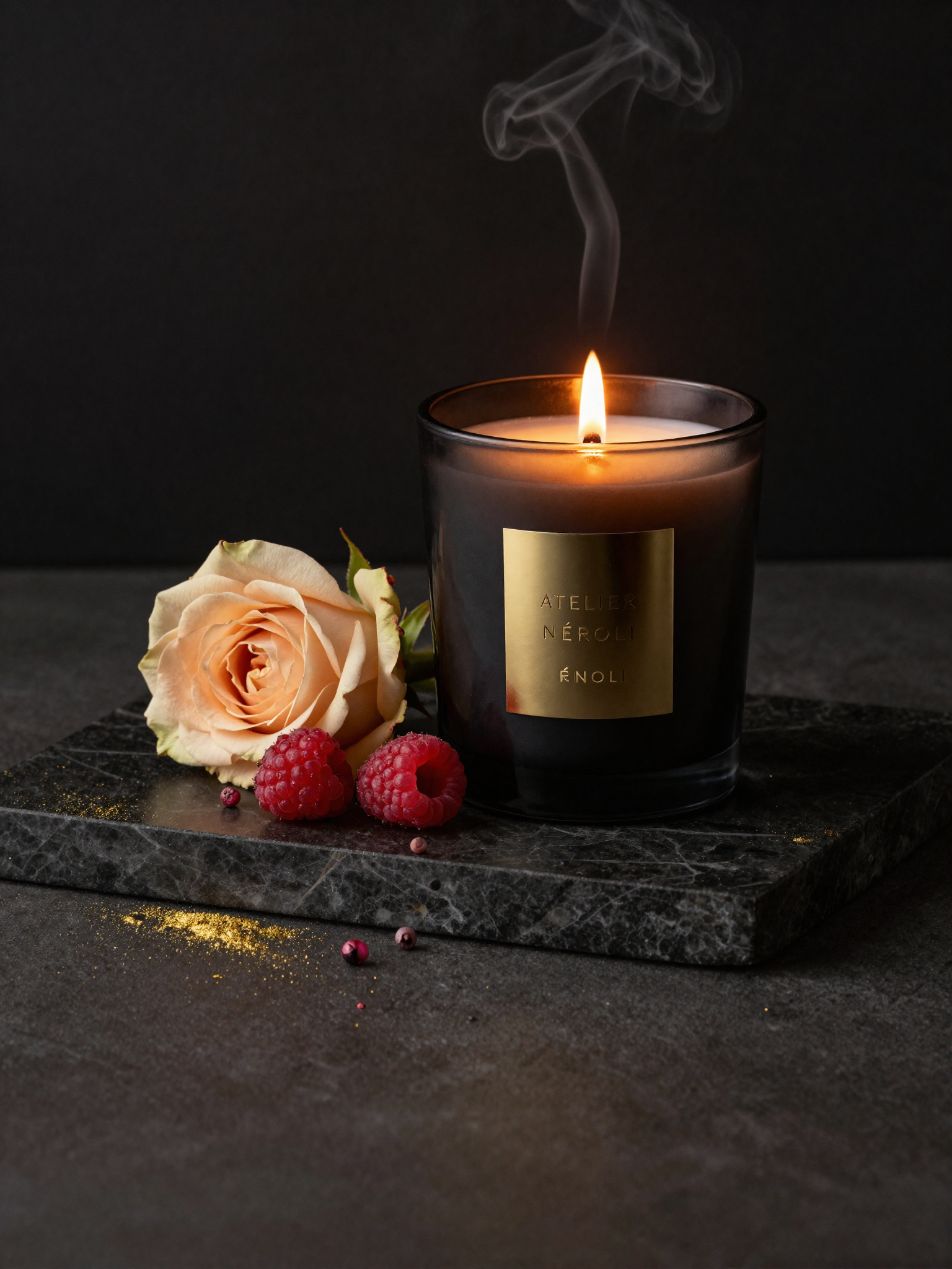 Bougie d'Ambiance – Rose Solitaire — Atelier Néroli