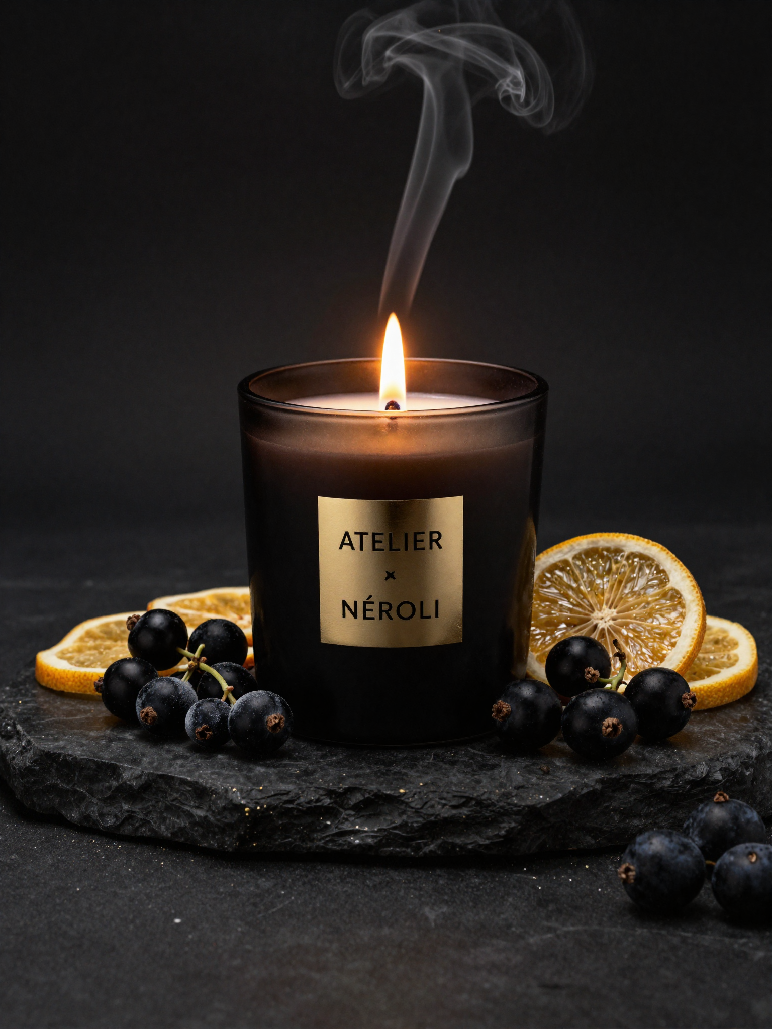 Bougie d'Ambiance – Cassis Givré — Atelier Néroli