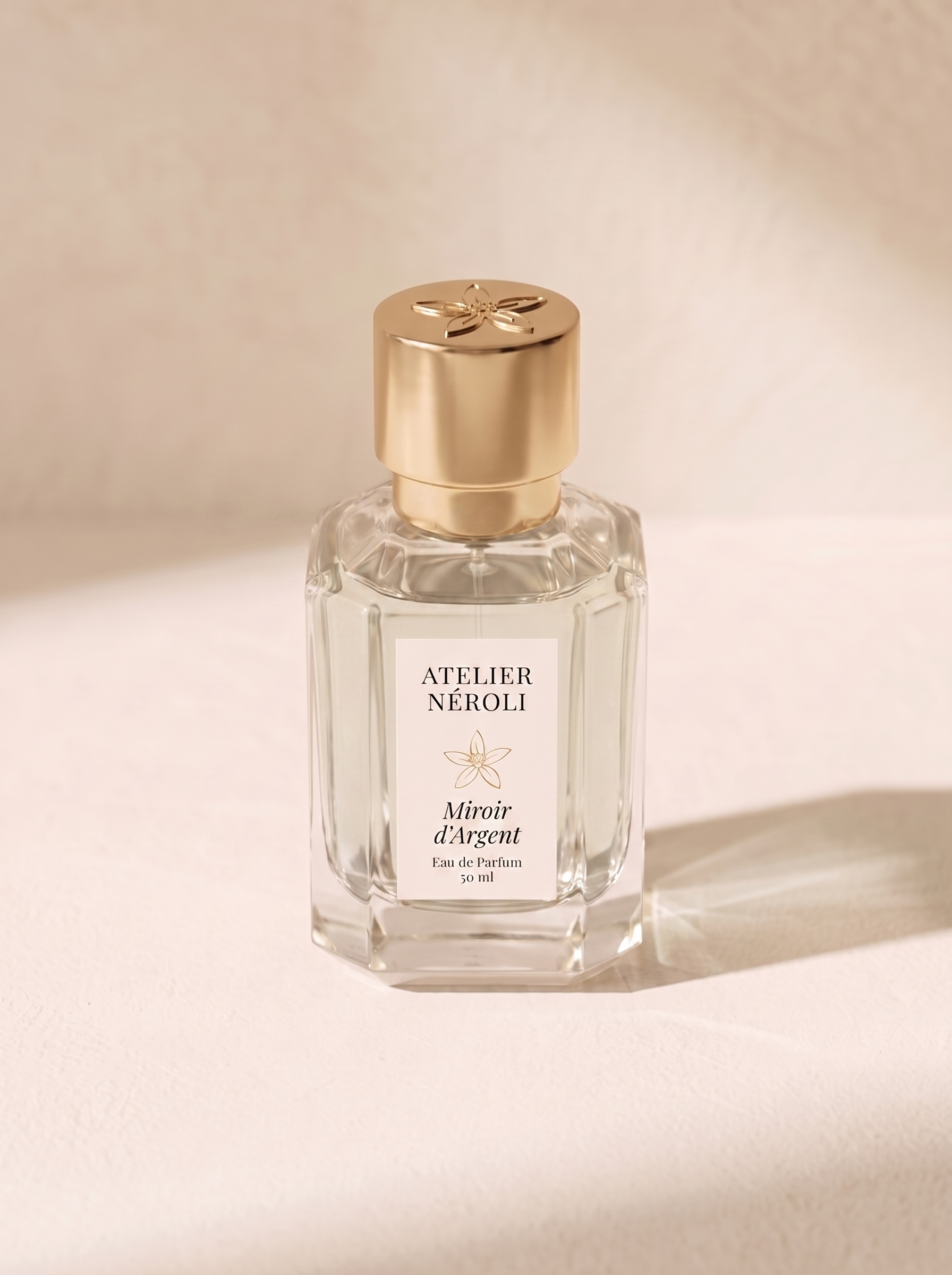 Parfum Miroir d'Argent — flacon Atelier Neroli