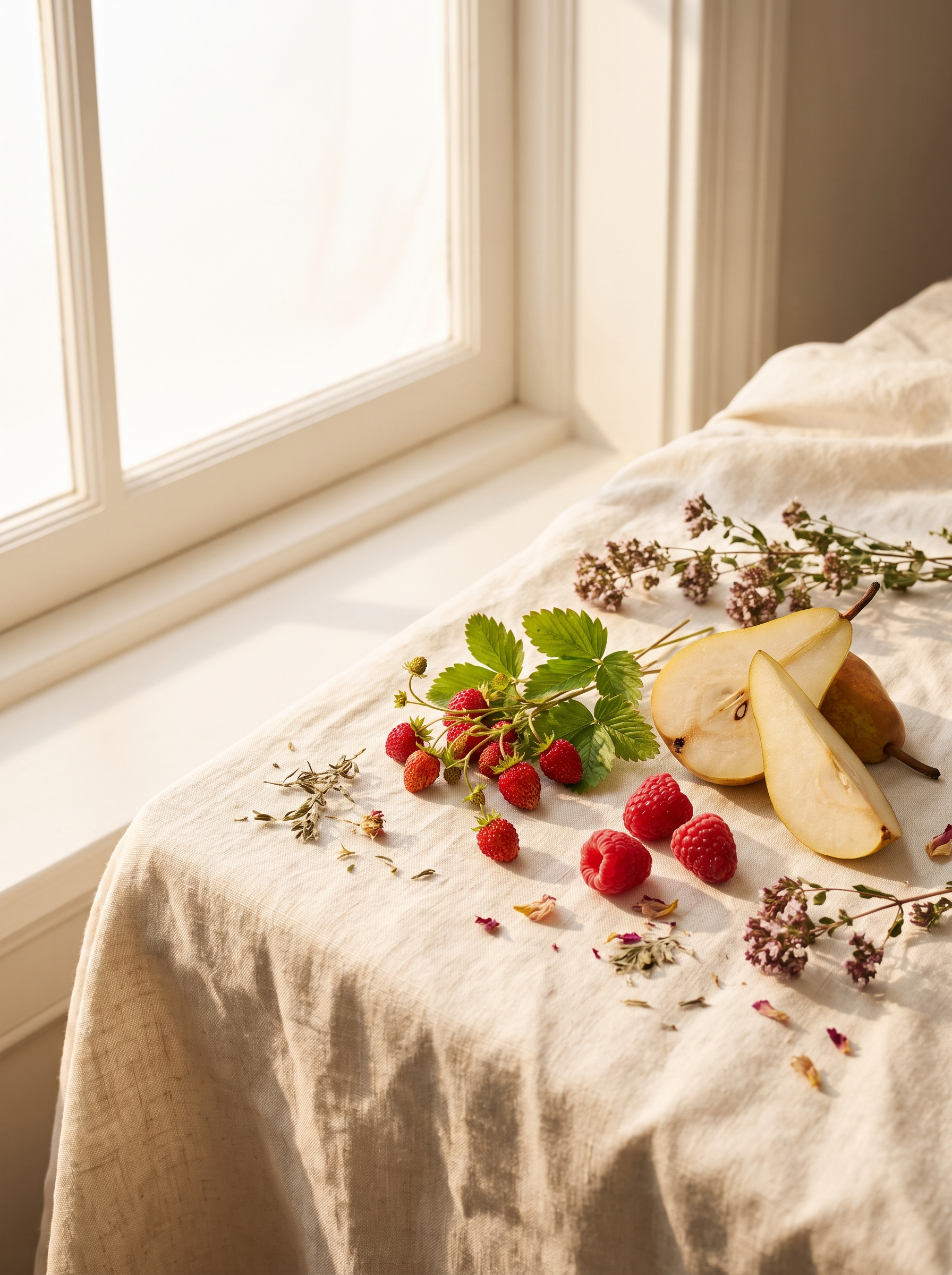 Matières premières du savon Coup de Foudre — Atelier Nérolí