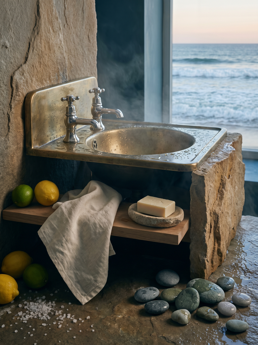 Rituel du lavage — univers Acqua Forte — Atelier Nérolí