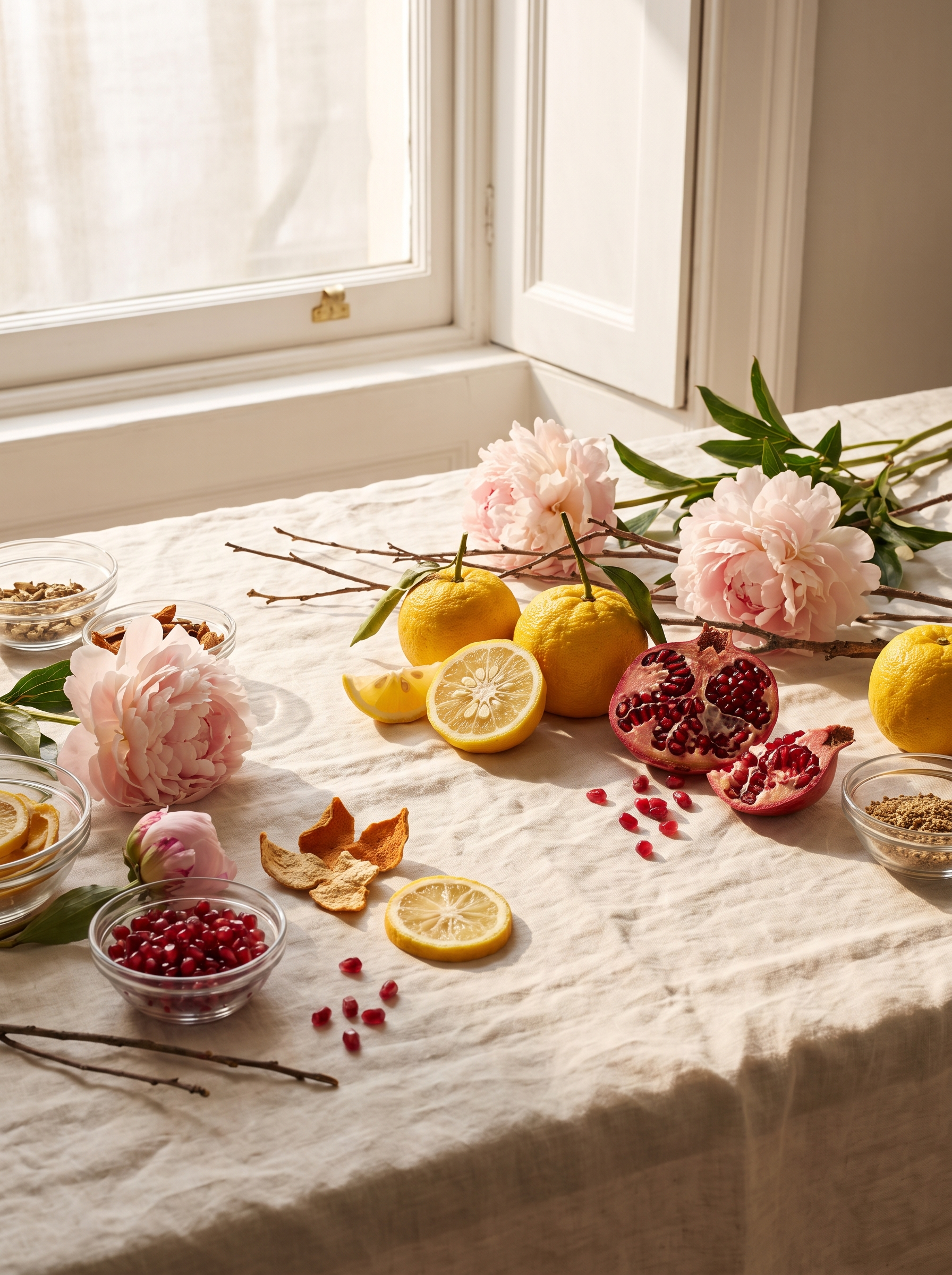 Matières premières du savon Cristal Rose — Atelier Nérolí