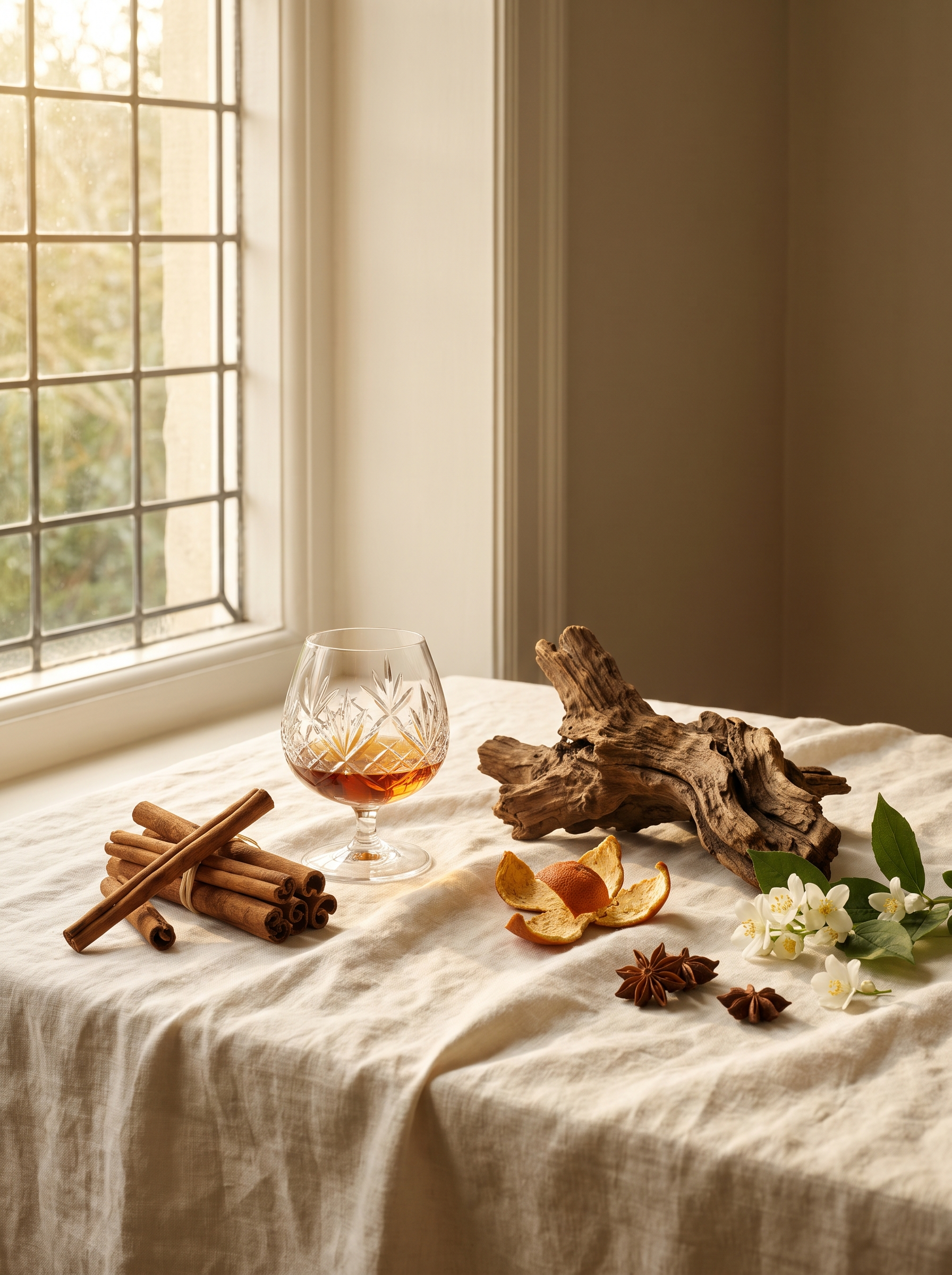Matières premières du savon Liqueur Dorée — Atelier Nérolí