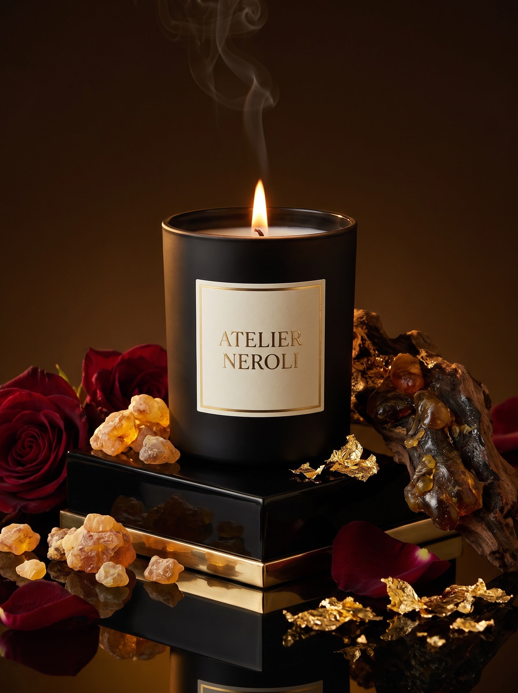 Bougie d'Ambiance – L'Or Noir — Atelier Neroli