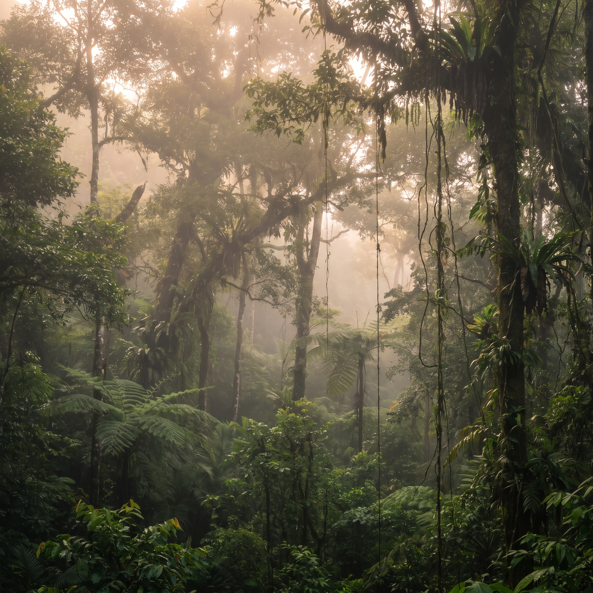 Forêt tropicale du Cambodge où pousse le bois d'agar