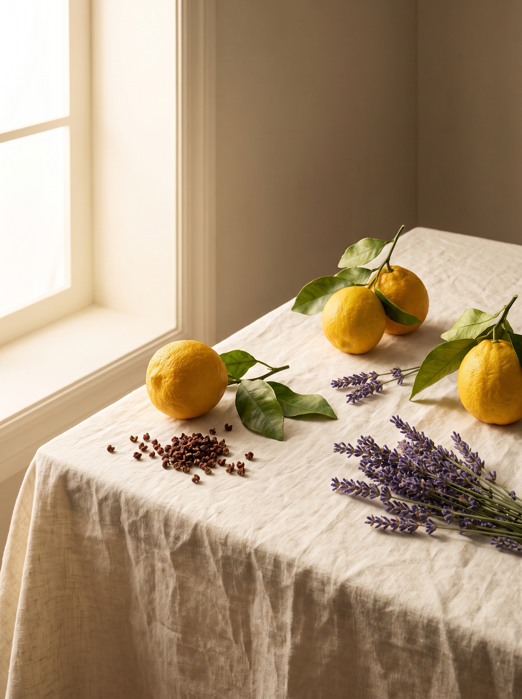 Matières premières du savon Ozone — Atelier Nérolí