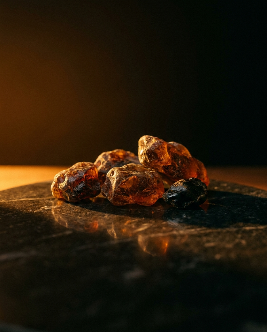 Ambre et résines